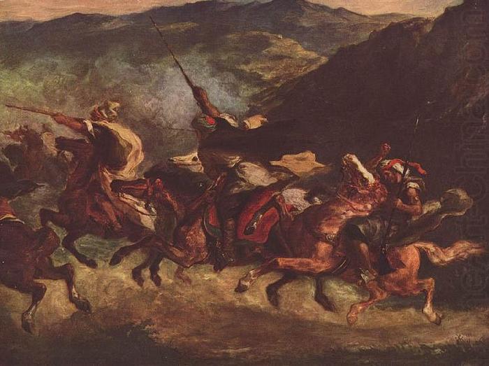 Marokkanische Fantasia, Eugene Delacroix